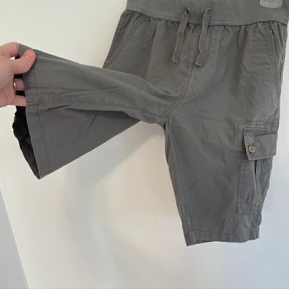LUCKY BRAND Boys Gray Pull On Drawstring 100% Cotton 9" Inseam Cargo Shorts L - Picture 5 of 10